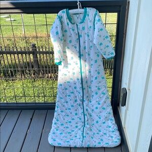 Cozy White and Green winter sleeping bag 2.5tog